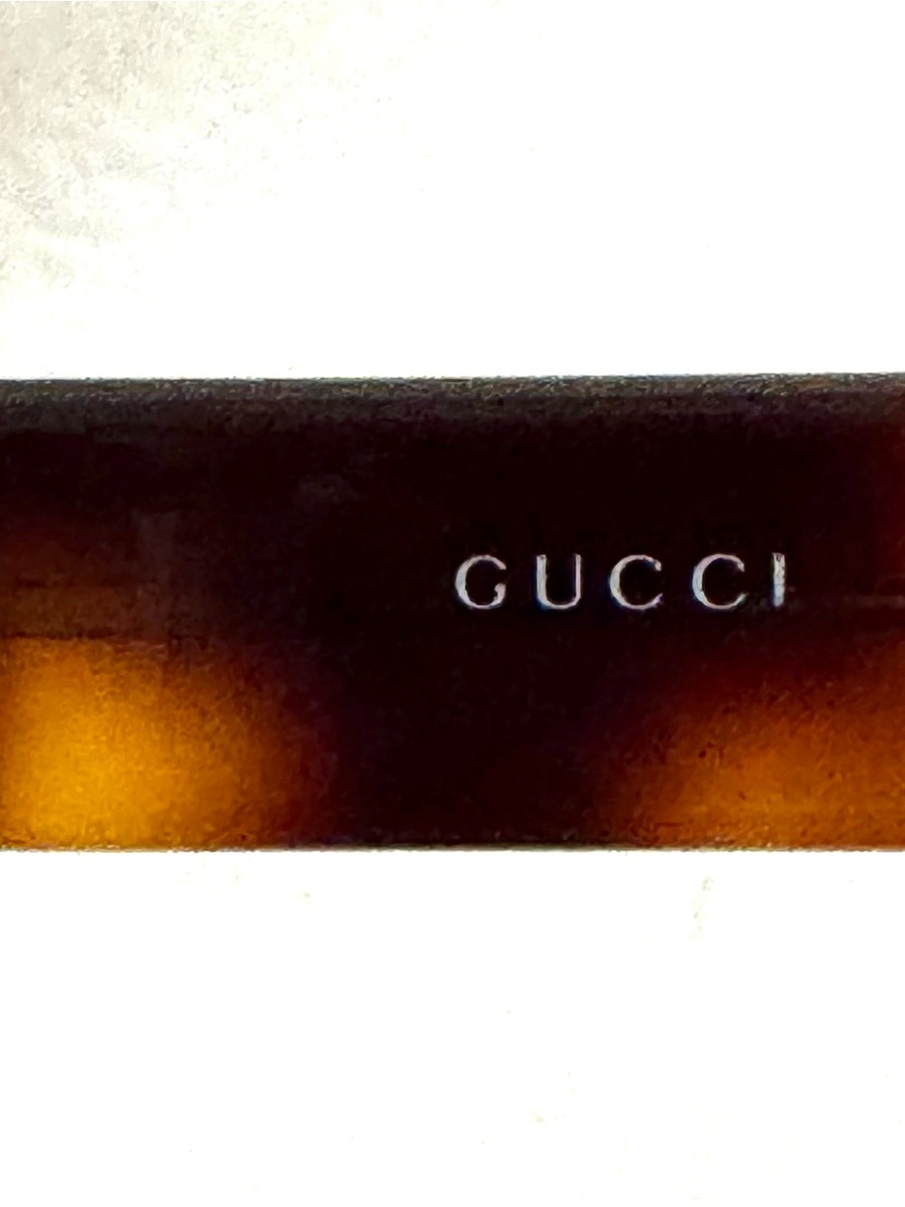 GUCCI Vintage GG 1798/S Rimless Sunglasses Tortoise Gold Y2K - Picture 8 of 10